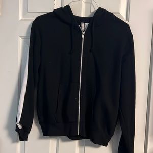 Black h&m zip up in a medium